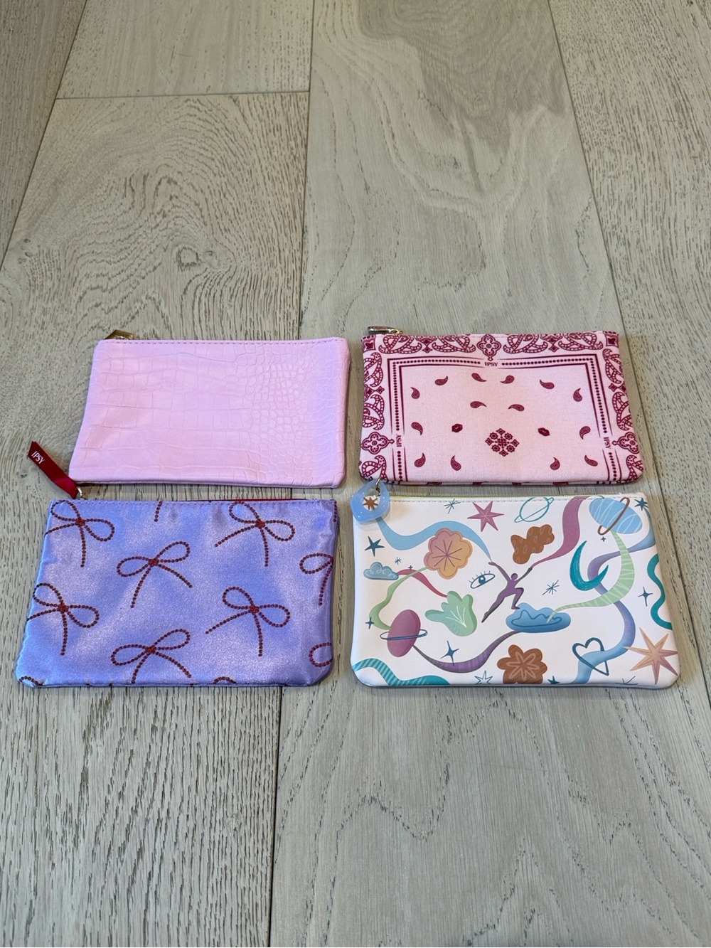 Bundle of 4 Cosmetic Glam Bags NWT